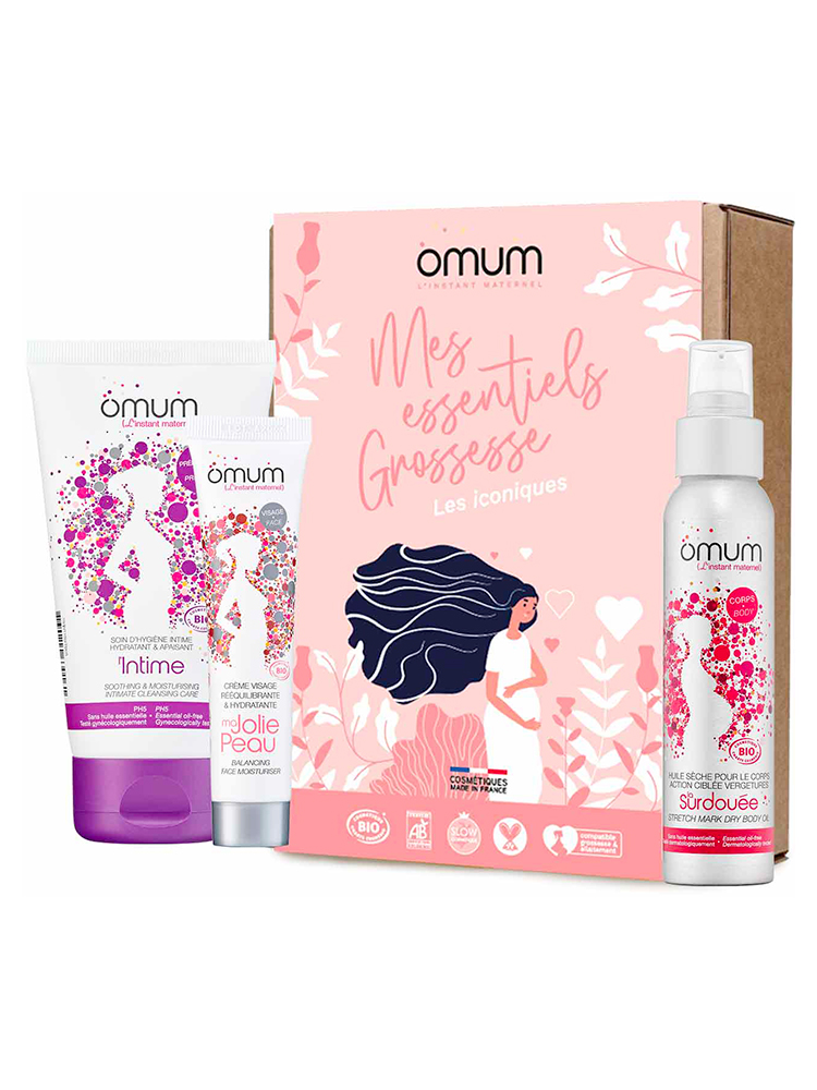 Omum Coffret Mes Essentiels Grossesse Les iconiques 4 Produits